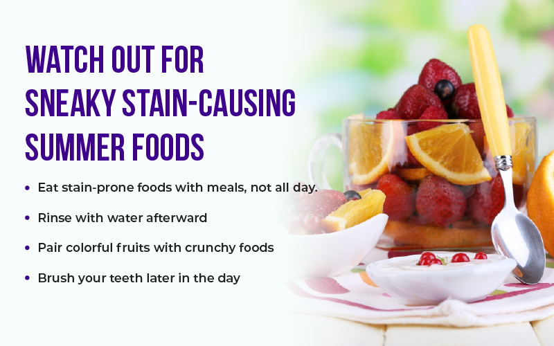 3. Watch Out for Sneaky Stain-Causing Summer Foods