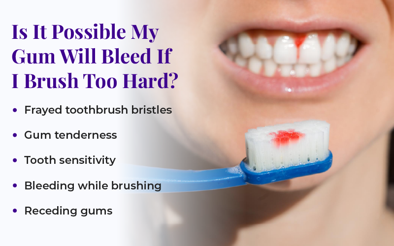 Is It Possible My Gum Will Bleed If I Brush Too Hard?    